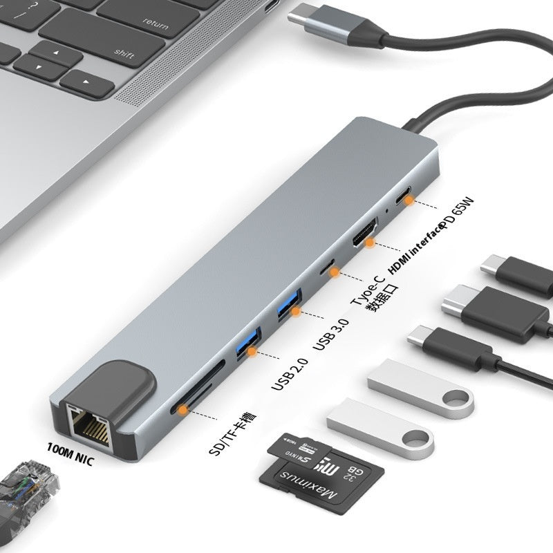 Type-c 7-in-1 Expansion Dock HDMI Projection Screen Usb Hub30 Multi-function Cable Seperater eprolo