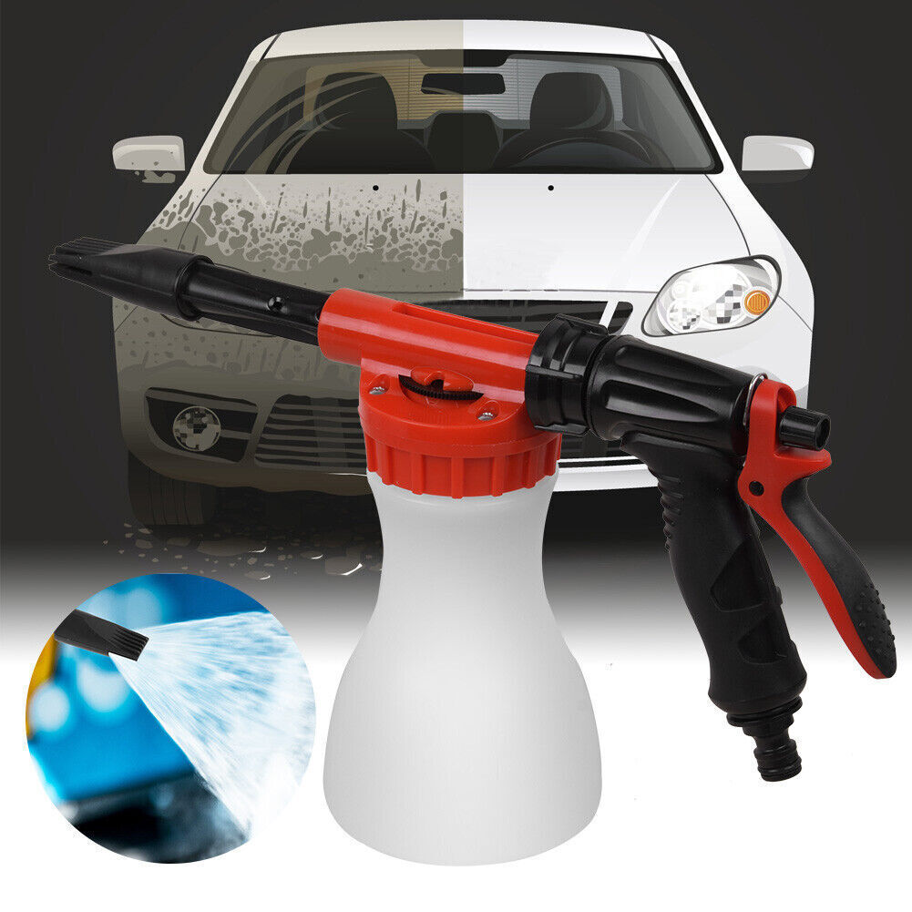 Snow Foam Car Wash Spray Gun Lance Uses Hose Pipe Sprayer 900ML Handheld Bottle eprolo