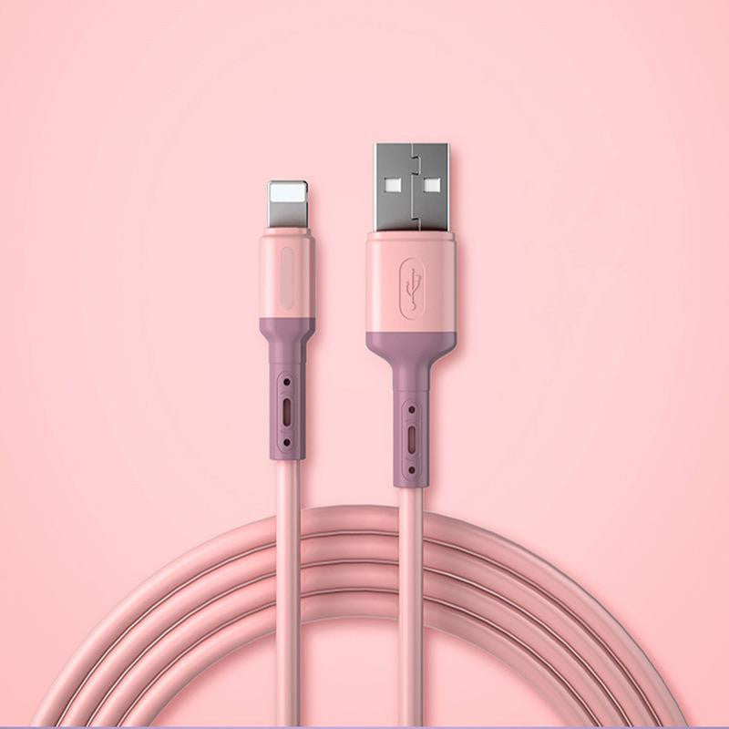 Compatible with Apple, Suitable For Iphone Liquid Silicone Data Cable eprolo