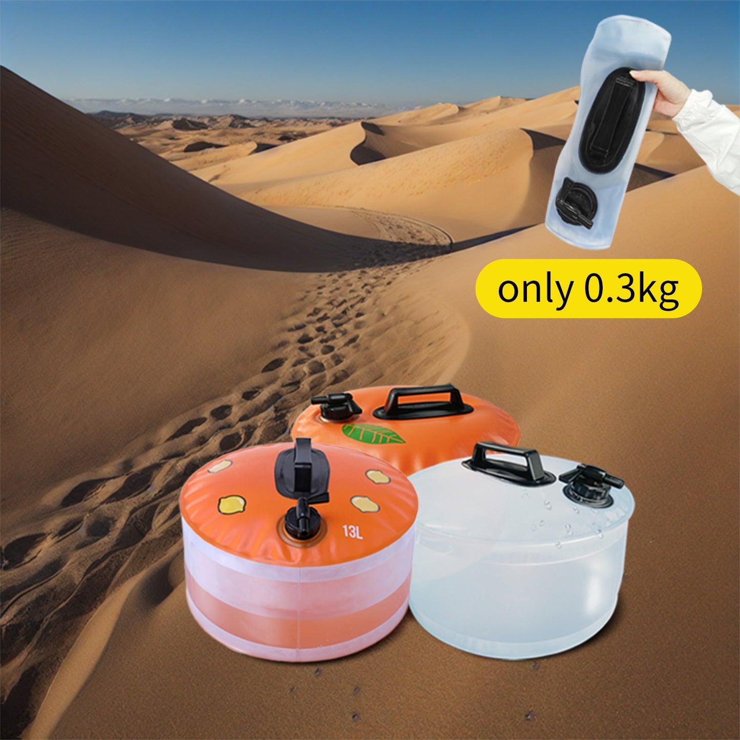13L Portable Camping Water Bag Outdoor Travel Car Water Storage Equipment Emergency Foldable Water Container Home Living Water Tanks eprolo