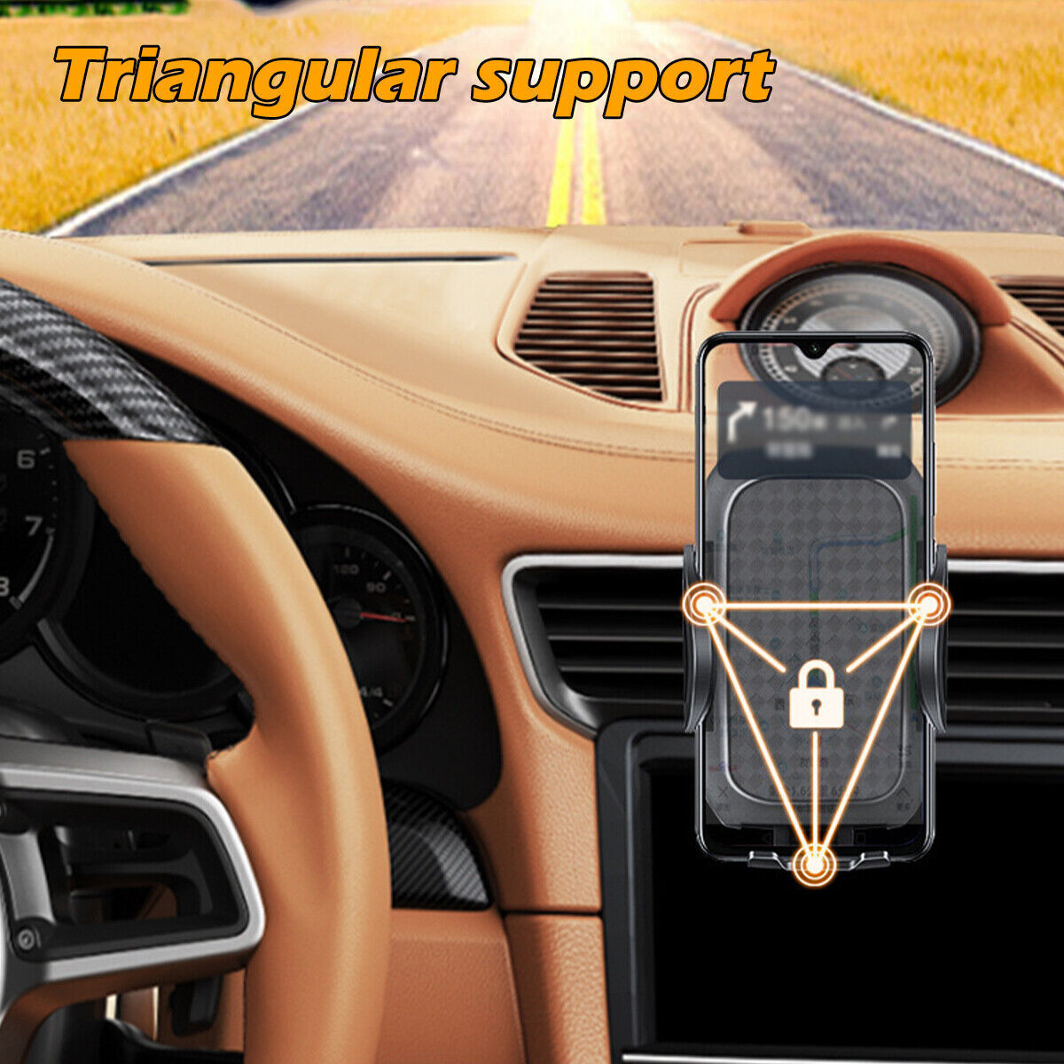 Universal Mobile Car Phone Holder Air Vent Mount Cradle Stand UK eprolo