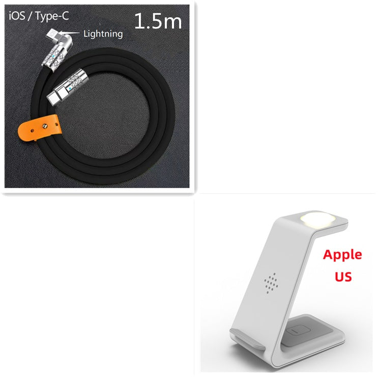 3 In 1 Fast Charging Station Wireless Charger Stand Wireless Quick Charge Dock For Phone Holder eprolo