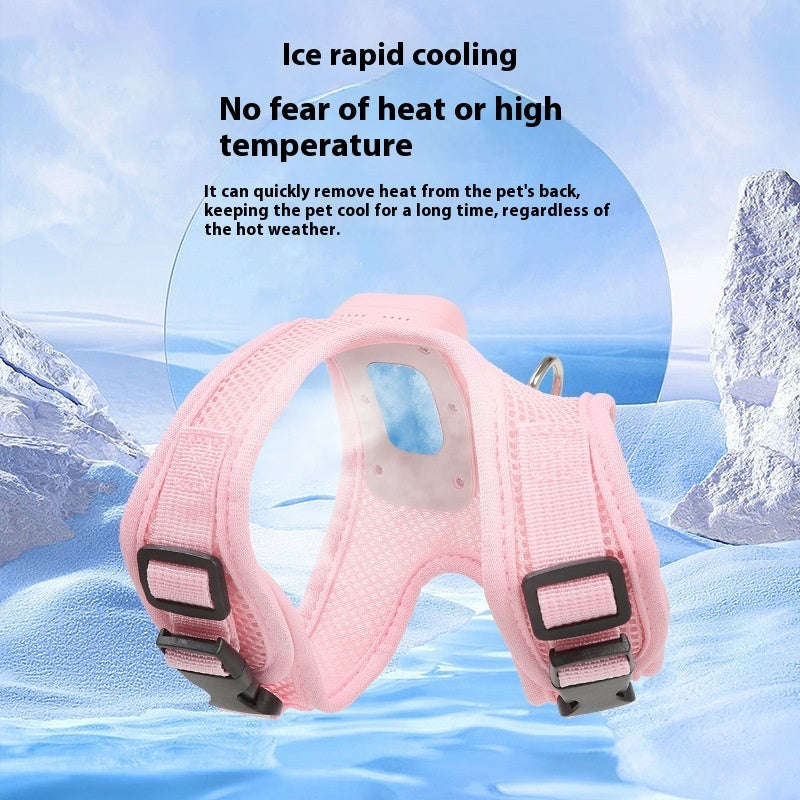 Pets Dog Vest Chest Strap Harness Air Conditioner Cooling And Breathable With Air Conditioner Pet Products eprolo