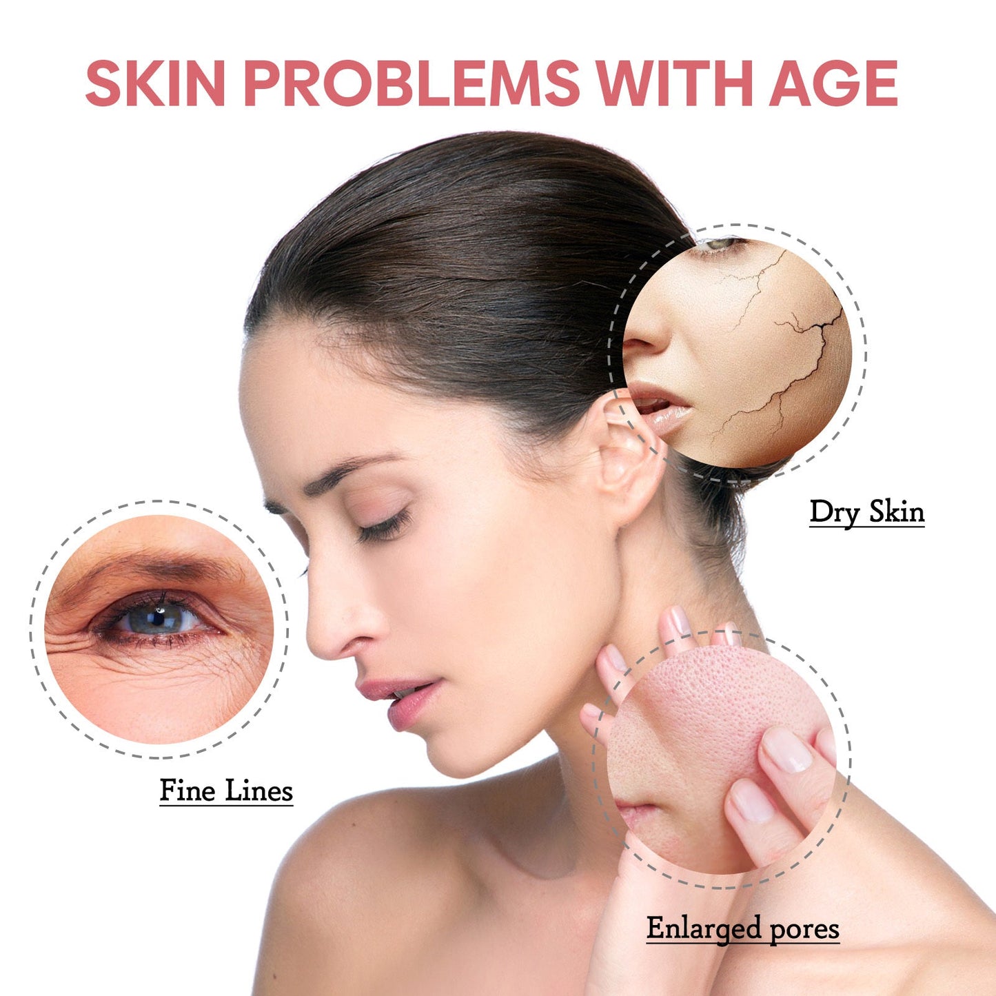 5 In 1 Facial Serum,30 Vitamin C Face Serum,Anti Aging Reduces Wrinkles Hydrating Collagen Facial Serum With Niacinamide,,Hyaluronic Acid, Vitamin E eprolo