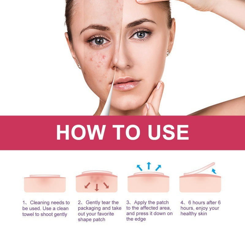 Wiieey Acne Patch Series Downplaying Acne Pockmarks Spots Cleansing Closed Mouth Multi-style Graphic Acne Patch eprolo