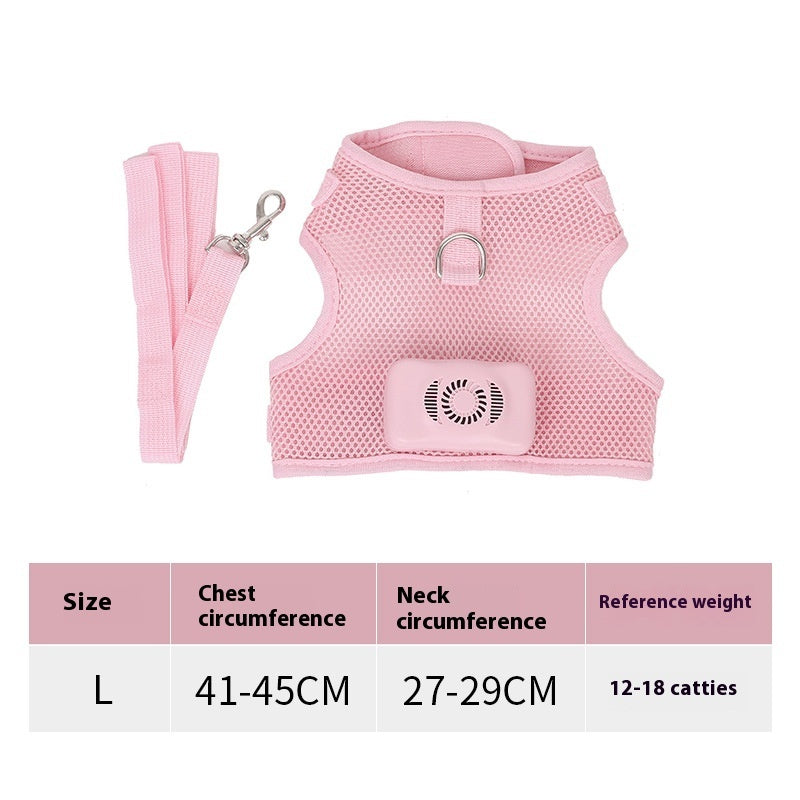 Pets Dog Vest Chest Strap Harness Air Conditioner Cooling And Breathable With Air Conditioner Pet Products eprolo