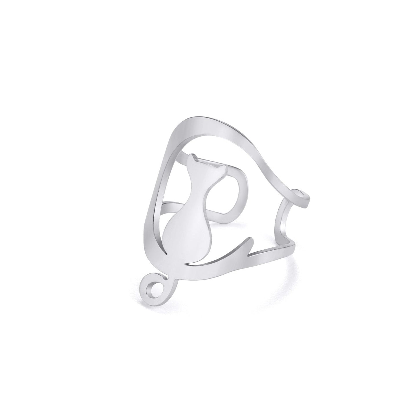 New Cartoon Cute Style Kitty Ring Stainless Steel Adjustable eprolo