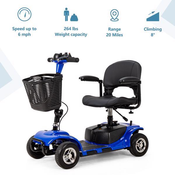 4-Wheel Mobile Scooter With Basket And Extended Battery eprolo