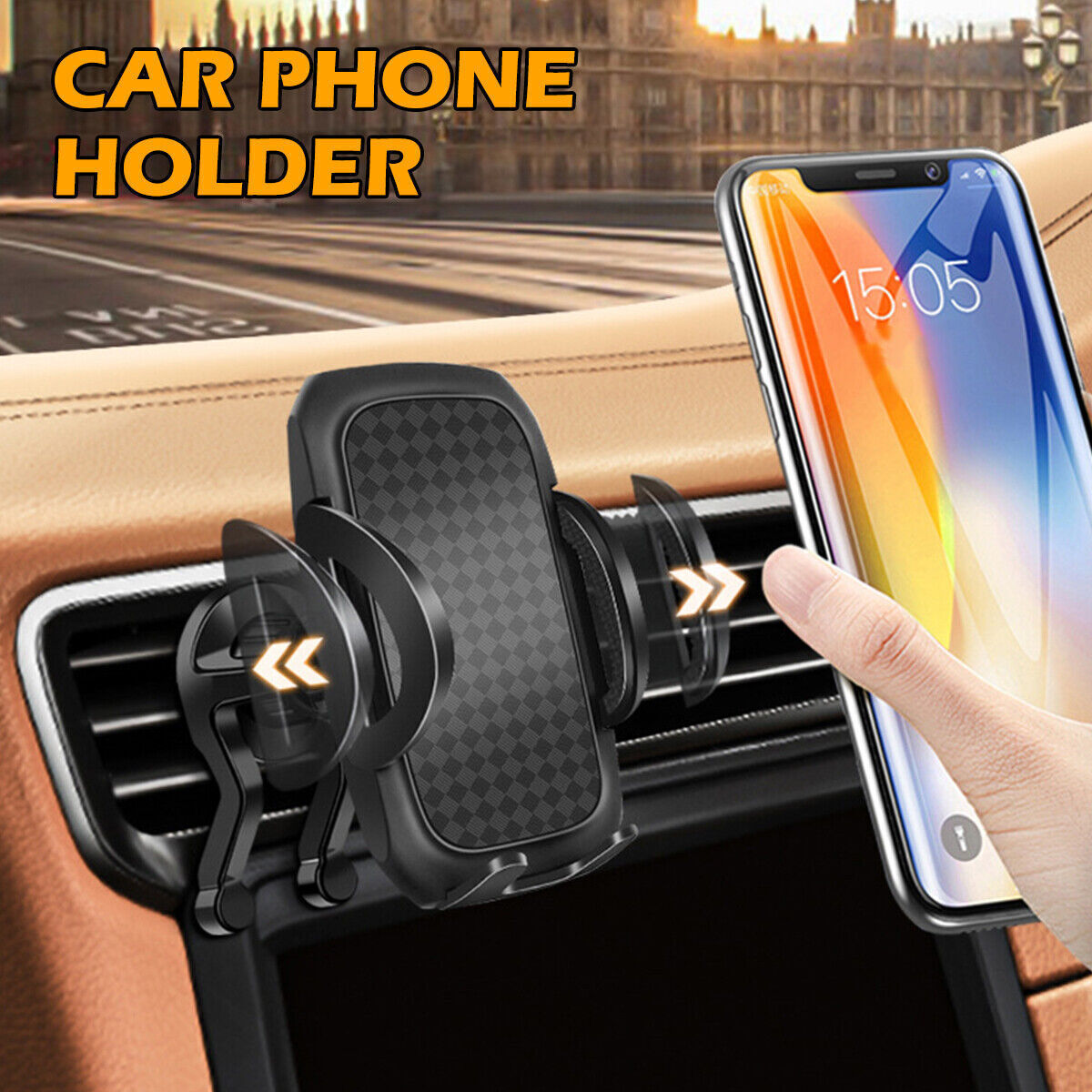 Universal Mobile Car Phone Holder Air Vent Mount Cradle Stand UK eprolo