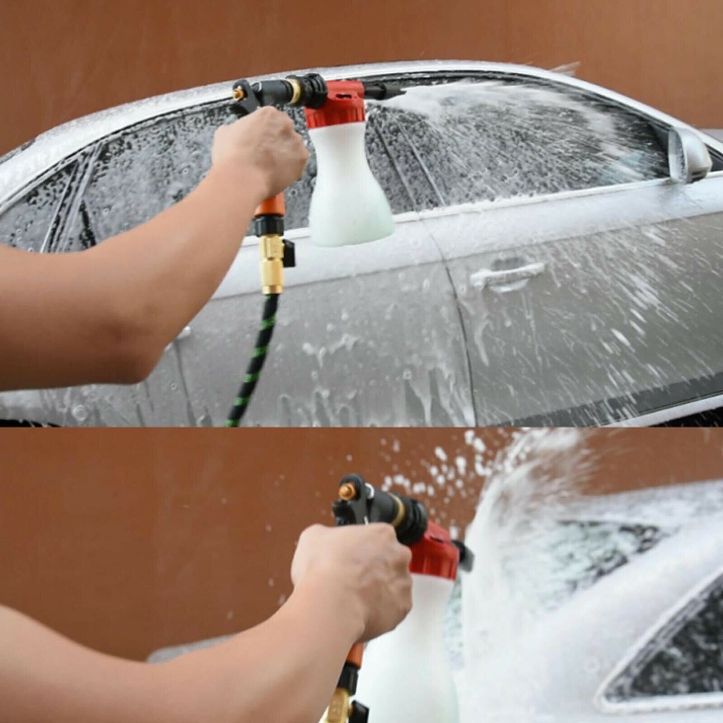 Snow Foam Car Wash Spray Gun Lance Uses Hose Pipe Sprayer 900ML Handheld Bottle eprolo