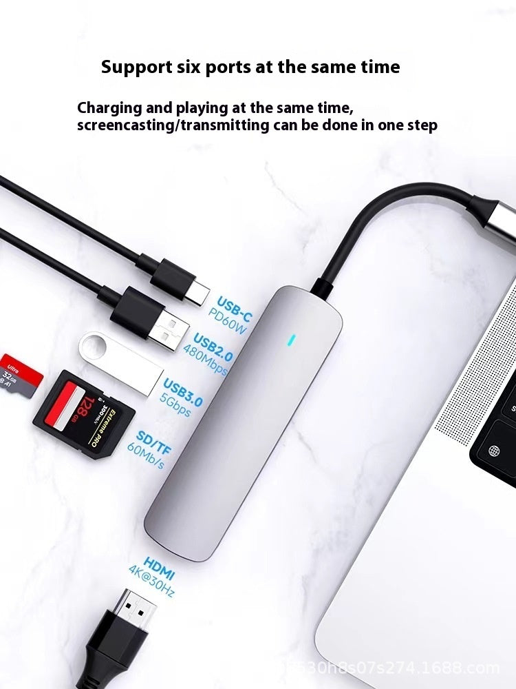 Type-c 7-in-1 Expansion Dock HDMI Projection Screen Usb Hub30 Multi-function Cable Seperater eprolo