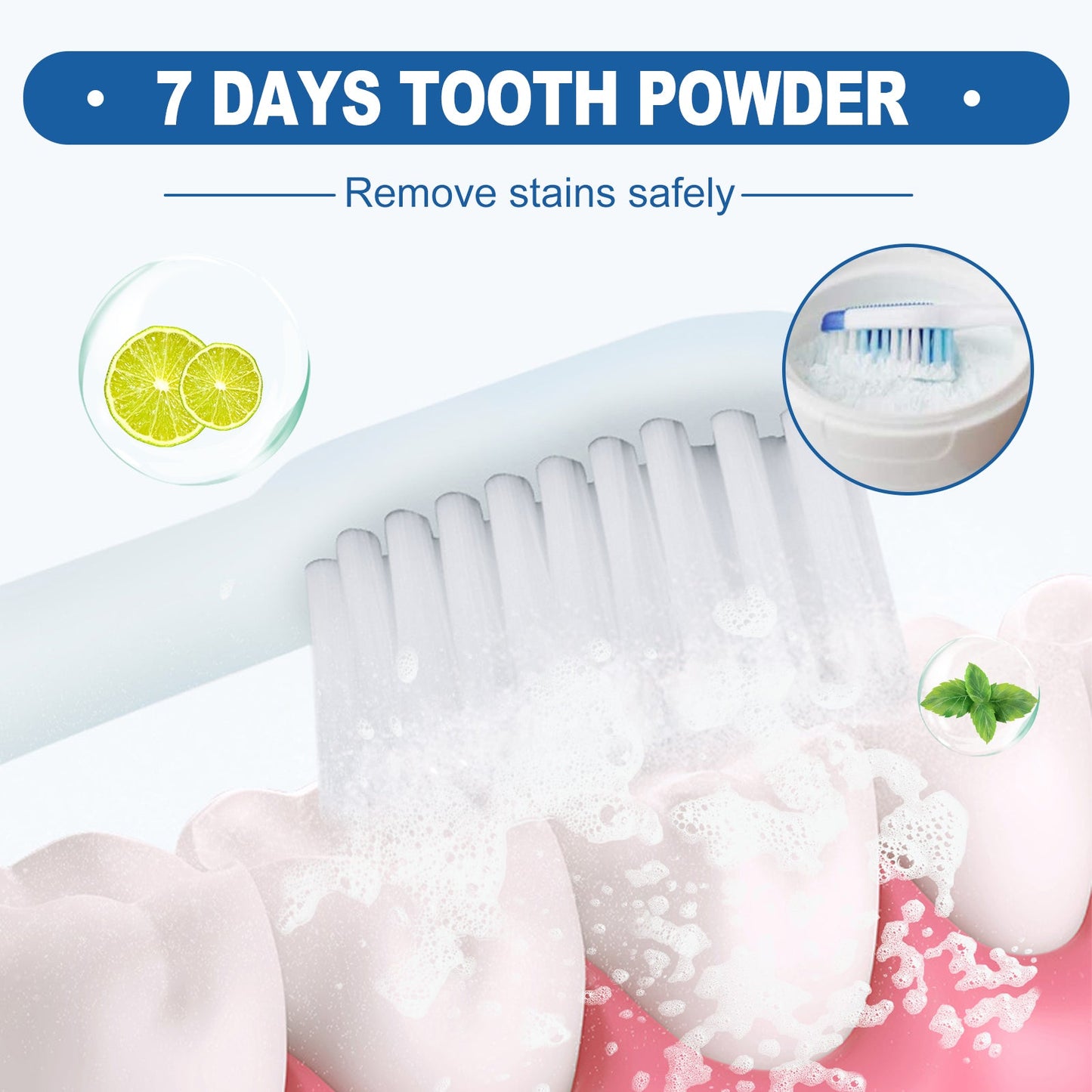 Teeth Whitening Cleaning Powder, Beauty Teeth Stain Removal Fresh Mouth Teeth Cleaning Powder eprolo