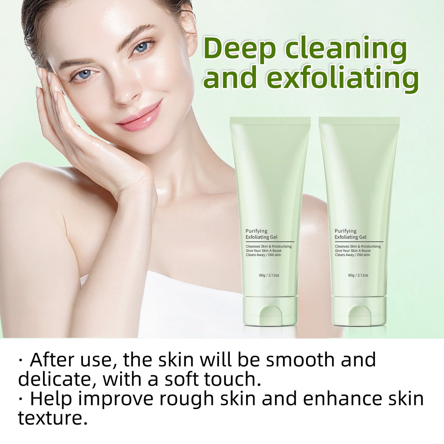 Exfoliating Gel 60g Deep Cleansing Pores Mild eprolo
