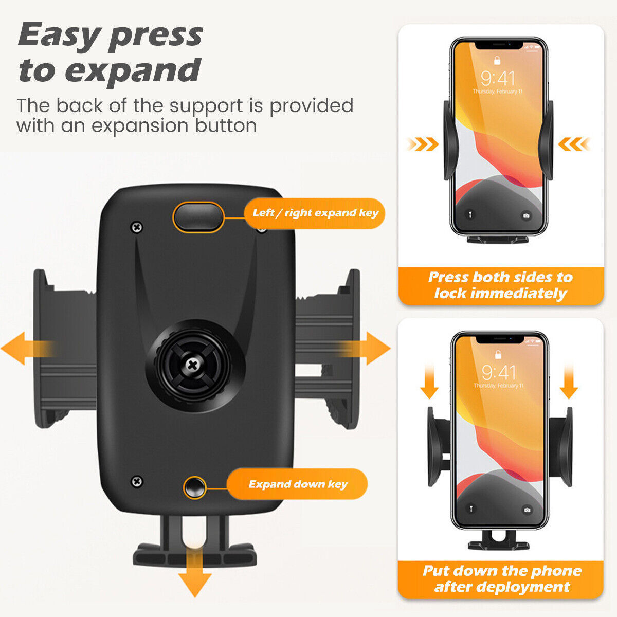 Universal Mobile Car Phone Holder Air Vent Mount Cradle Stand UK eprolo