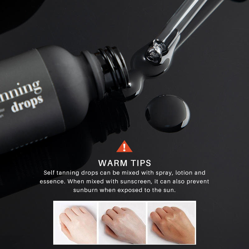 Private Label Manufacturer Cosmetics 30ml Natural Organic Tanning Oil Long Lasting Sun Tanning Drops Oil Self Tanner Tanning Oil eprolo