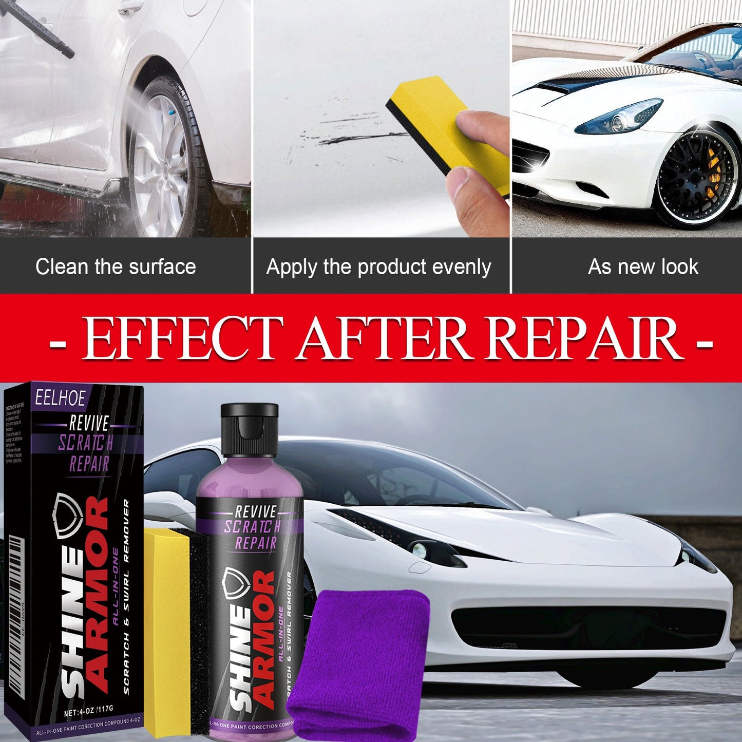 Automotive Scratch Free Repair Liquid Finish Repair Scratch Removal Beauty Maintenance Polish eprolo