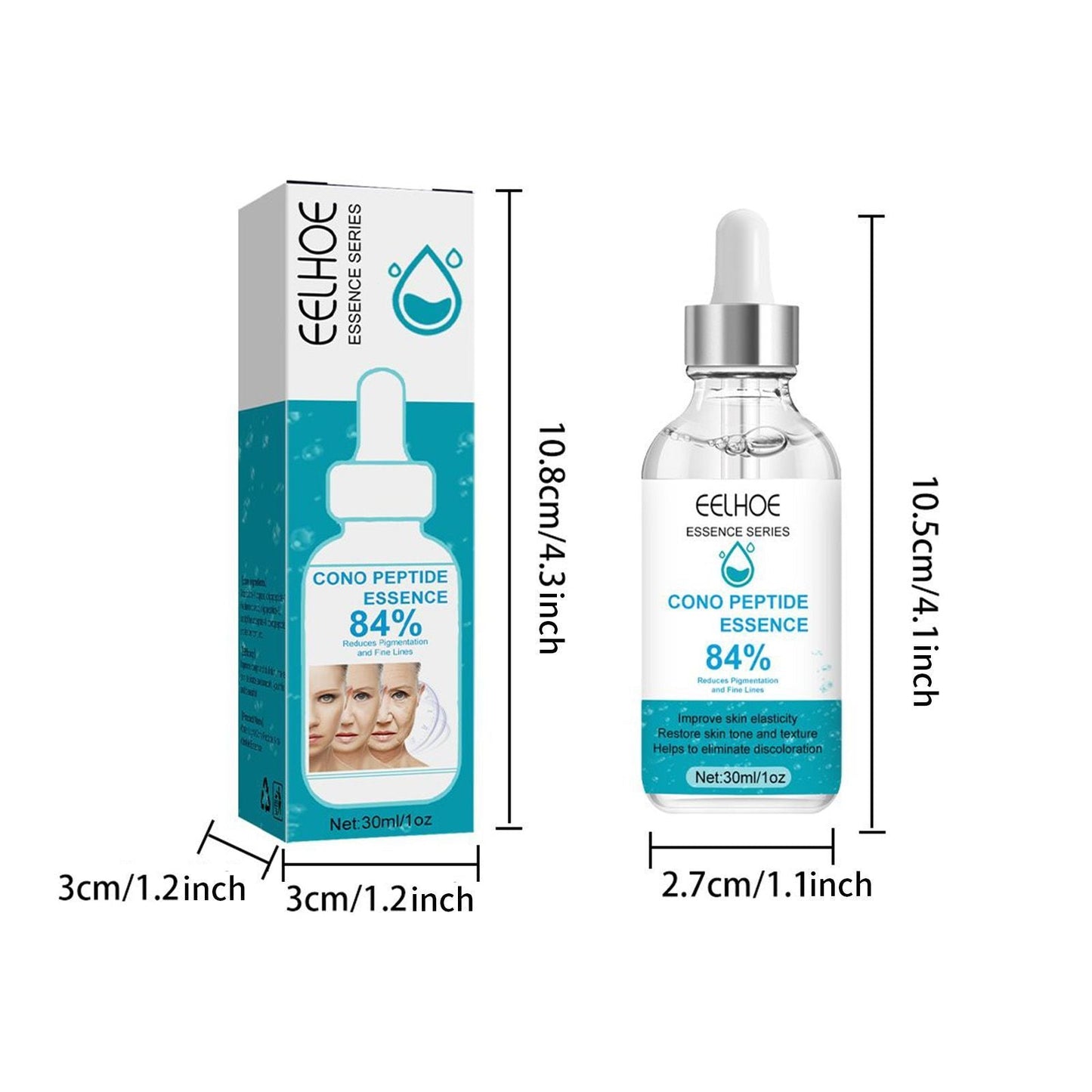 EELHOE Aquatic Dendrobatid Peptide Anti-Wrinkle Serum For Skin Repair, Targeting Fine Lines Around The Eyes And Mouth, And Firming Wrinkles For Enhanced Skincare eprolo