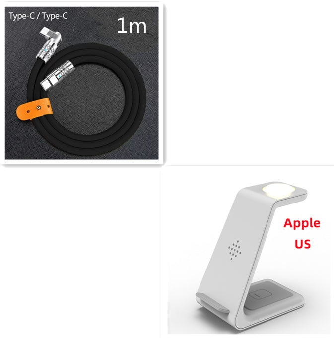 3 In 1 Fast Charging Station Wireless Charger Stand Wireless Quick Charge Dock For Phone Holder eprolo
