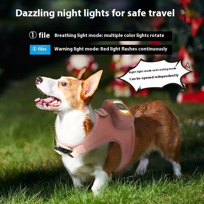 Pets Dog Vest Chest Strap Harness Air Conditioner Cooling And Breathable With Air Conditioner Pet Products eprolo