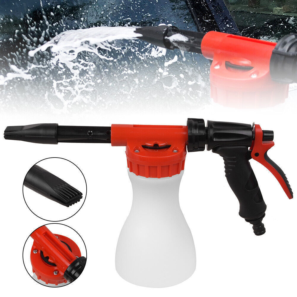 Snow Foam Car Wash Spray Gun Lance Uses Hose Pipe Sprayer 900ML Handheld Bottle eprolo