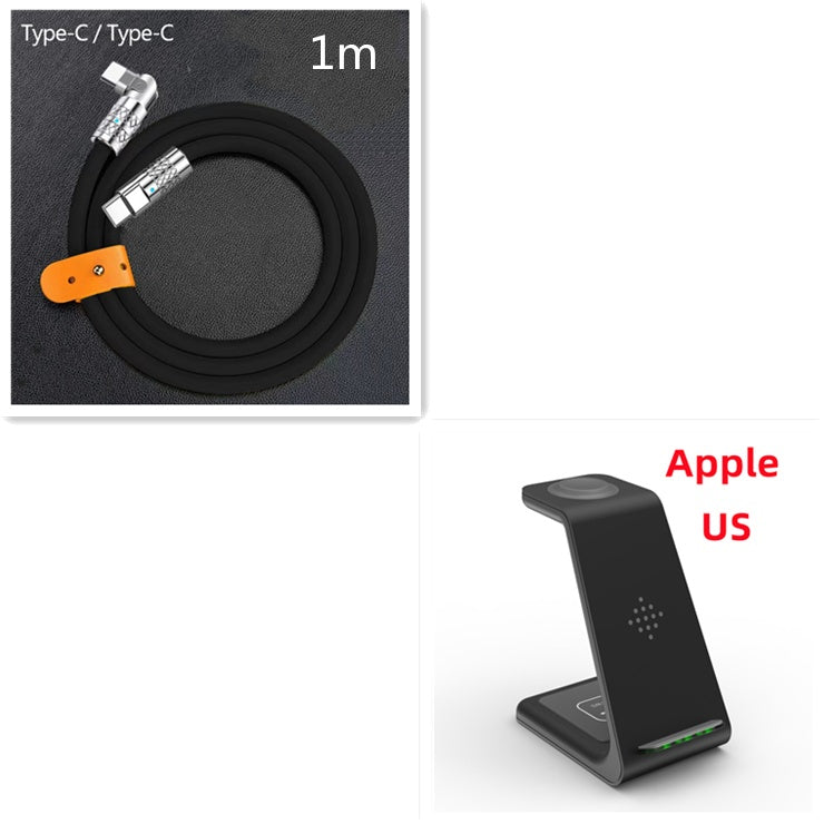 3 In 1 Fast Charging Station Wireless Charger Stand Wireless Quick Charge Dock For Phone Holder eprolo