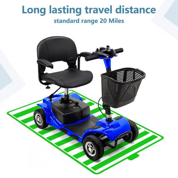 4-Wheel Mobile Scooter With Basket And Extended Battery eprolo