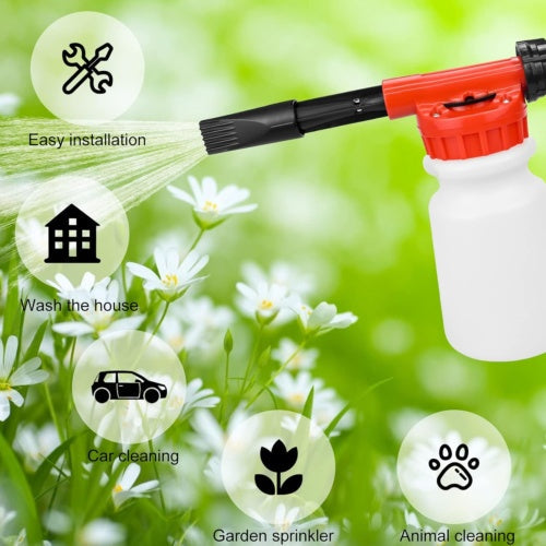 Snow Foam Car Wash Spray Gun Lance Uses Hose Pipe Sprayer 900ML Handheld Bottle eprolo