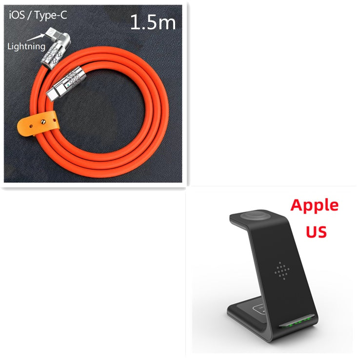 3 In 1 Fast Charging Station Wireless Charger Stand Wireless Quick Charge Dock For Phone Holder eprolo