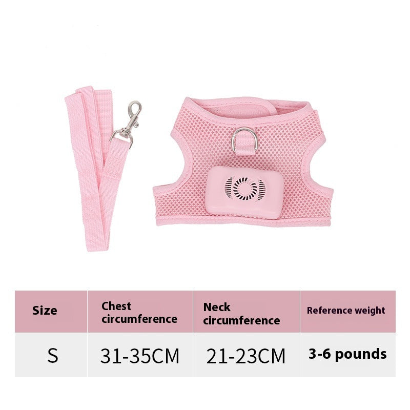 Pets Dog Vest Chest Strap Harness Air Conditioner Cooling And Breathable With Air Conditioner Pet Products eprolo