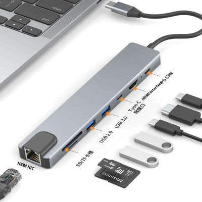 Type-c 7-in-1 Expansion Dock HDMI Projection Screen Usb Hub30 Multi-function Cable Seperater eprolo