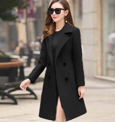 The vintage windbreaker pulls in the knee-length tweed coat eprolo