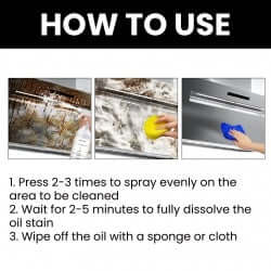 Jue-Fish Heavy Oil Foam Cleaner Kitchen Stove Hood Wash Basin Grease Removal Cleaner eprolo