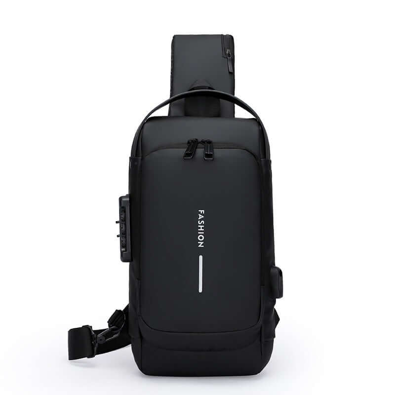 Waterproof Anti Theft Designer Password Lock Bag Usb Crossbody Sling Bags For Men Chest Bags eprolo