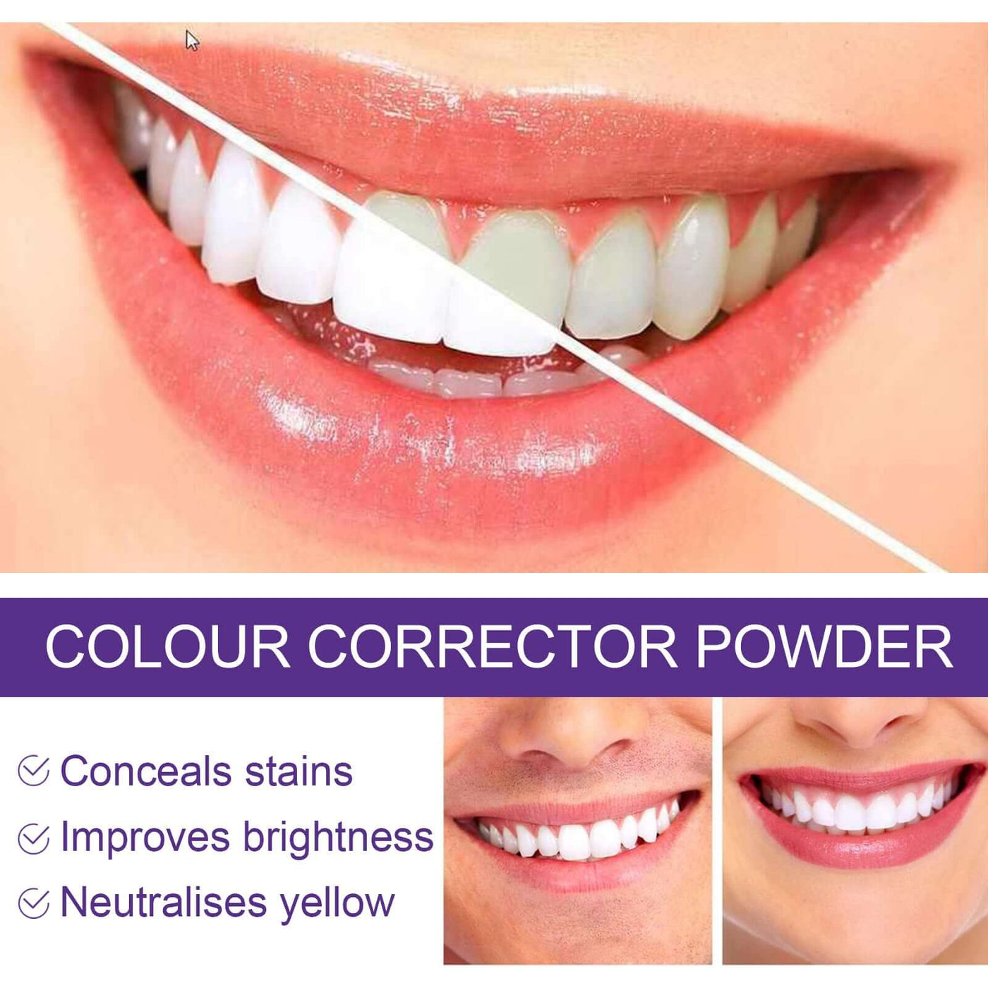 v34 Whitening Powder, Cleaning Stains Freshening Breath And Brightening White Teeth Cleaning Powder eprolo