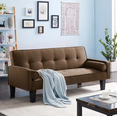 Fabric Sofa, Medieval Love Seat Sofa Furniture, With Pillows, Living Room Button Tufted Sofa, Pull Point Design eprolo