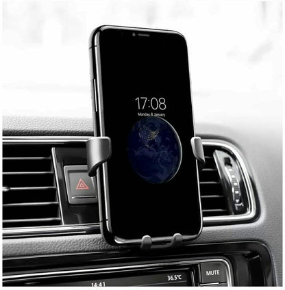 Universal Car Mount Holder Stand Air Vent Cradle For Mobile Cell Phone Gravity Car Mount Air Vent Phone Holder For I Phone X XR XS Max S Amsung S10 Note9 eprolo