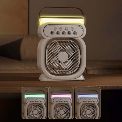 3 In 1 Portable Air Conditioner Evaporative Air Cooler LED Night Lights 3 Speeds Humidifier Fan For Home Office eprolo