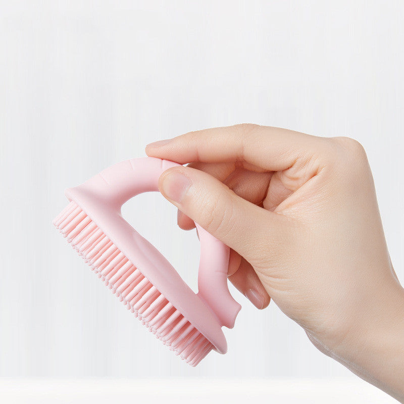 Baby Shower Brush To Remove Dandruff Silicone Scrubbing Cotton Shampoo Artifact eprolo