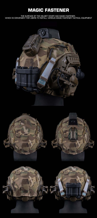 FAST SF Ultra-high Cut Camouflage Helmet Cover (Medium Size, M) eprolo