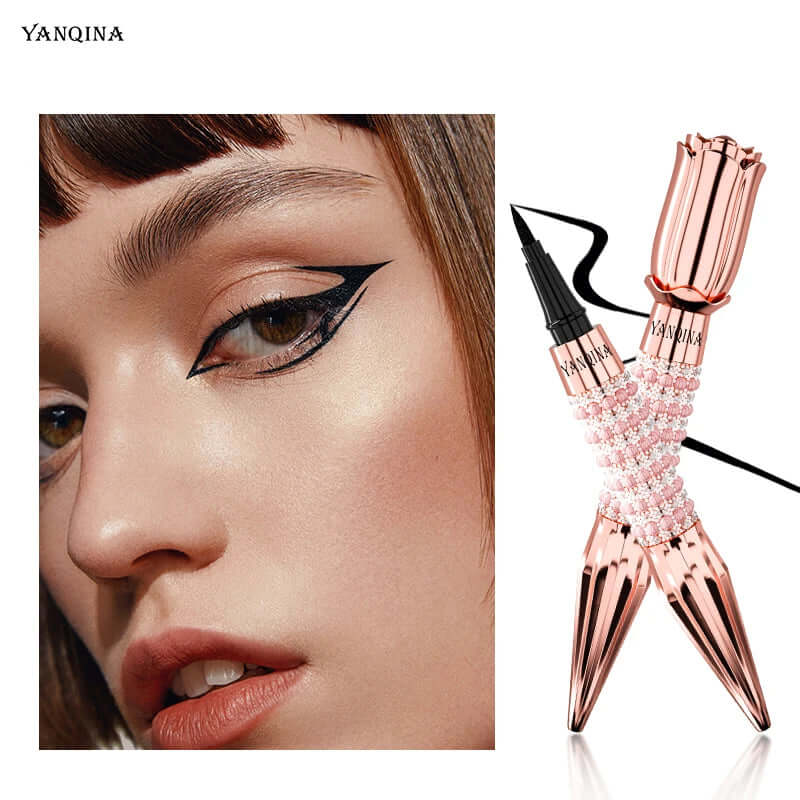 Fast Quick Dry Queen Luxury Eyeliner Soft Smooth Eye Liner Waterproof Eyeliner Cosmetics Black Eyeliner Pen Eyes Makeup eprolo