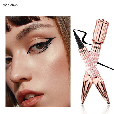 Fast Quick Dry Queen Luxury Eyeliner Soft Smooth Eye Liner Waterproof Eyeliner Cosmetics Black Eyeliner Pen Eyes Makeup eprolo