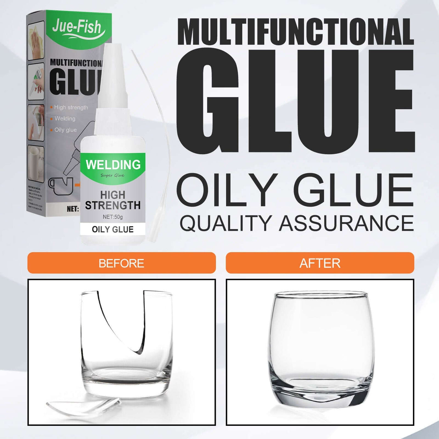 Multi-Functional Ceramic Waterproof Transparent Glue, Glass Wood Special Quick-Drying Glue Universal Glue eprolo