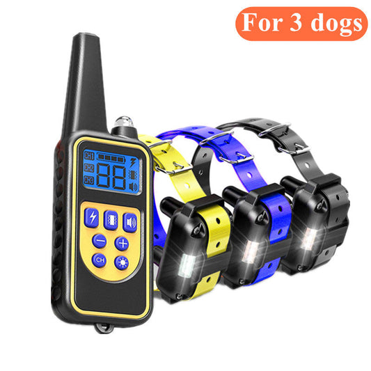 Dog training supplies - bark control device. The collar features electric shock and vibration for training. eprolo
