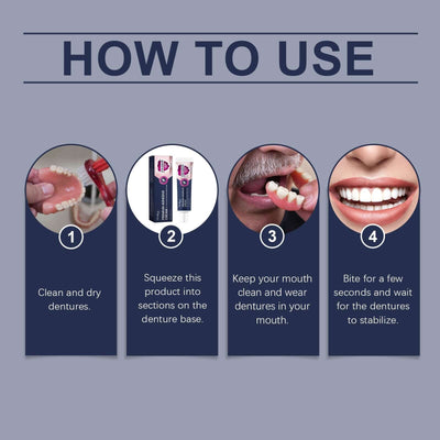 Denture Denture Fixing Adhesive, Improve Comfort Care Denture Loose Adhesive Fixation Cream eprolo