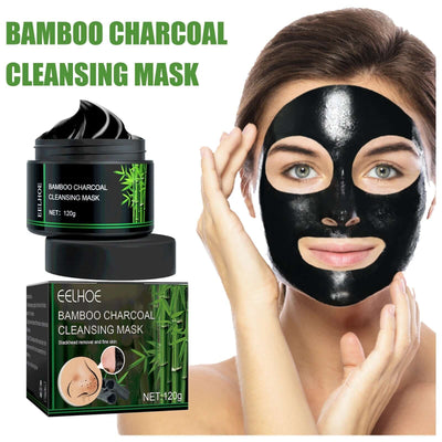 Bamboo Charcoal Blackhead Removing Tearing Facial Mask, Moisturizing Removing Blackhead And Acne Shrinking Pore Oil Control Mud Mask eprolo