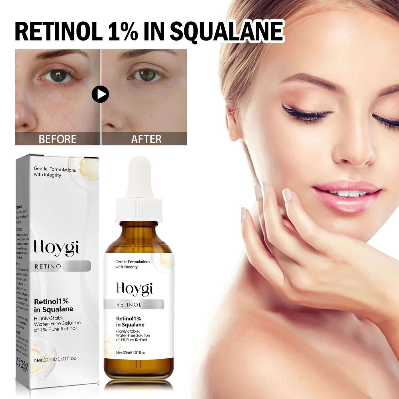 Retinol Squalane Solution, Moisturizing Anti-wrinkle Firming Fade Lines Repair Essence eprolo