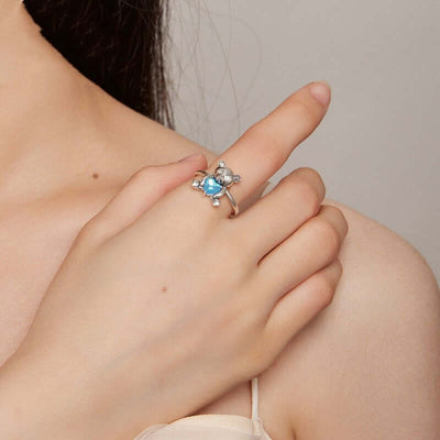 Cute 925 Silver Bear Ring eprolo