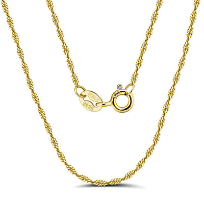 S925 Silver Necklace Water Wave All-match Clavicle Necklace eprolo