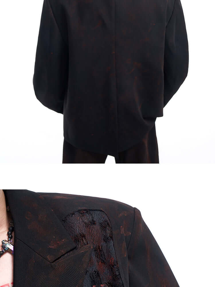 Handmade Doodle Jacket Men's Autumn And Winter Night Show High-grade Suit eprolo