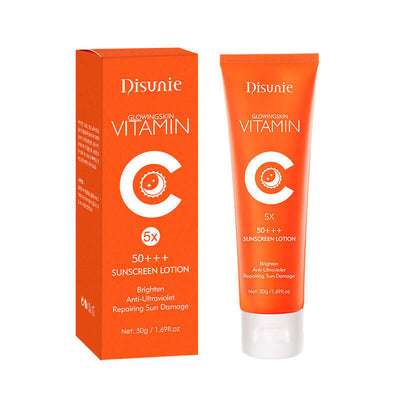 Brightening Korean skincare sunblock moisturizer for dark skin tones